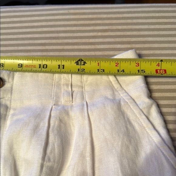 Garnet Hill White Dress Pants Lightweight 100% Linen #240 - Picture 7 of 9